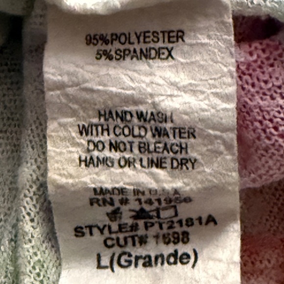 Persaya Green Relaxed Blouse with Artistic Cut-Out Size Large - Picture 5 of 5